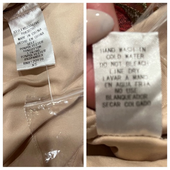 NWT 3-Dimensional Embroidered Floral Sheer Halter Mini Dress Sz: XS - Picture 15 of 16